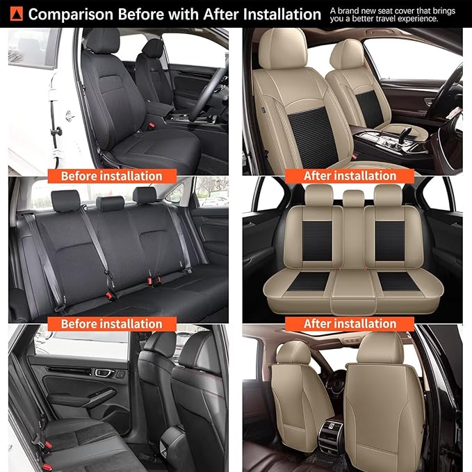 Seat Covers Fit for Toyota Camry 2012-2023 2024 2025: Car Seat Covers Full Set - Image 7
