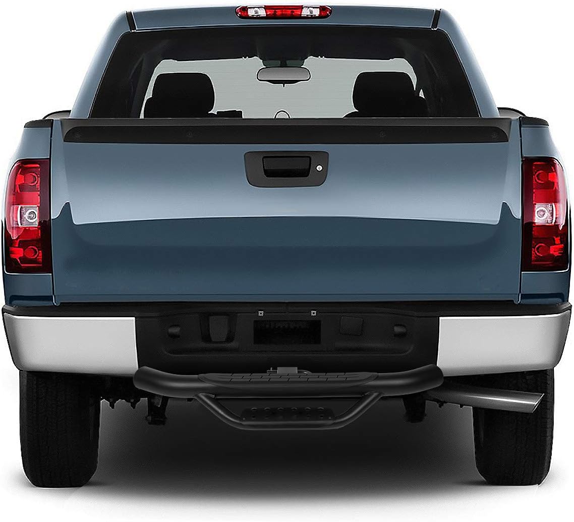 Auto Dynasty Universal 36 Inches Black Powdercoated Steel 2-Stage Tow Hitch Step Bar Board for 2 Inches Receiver Pickup Truck SUV Trailer