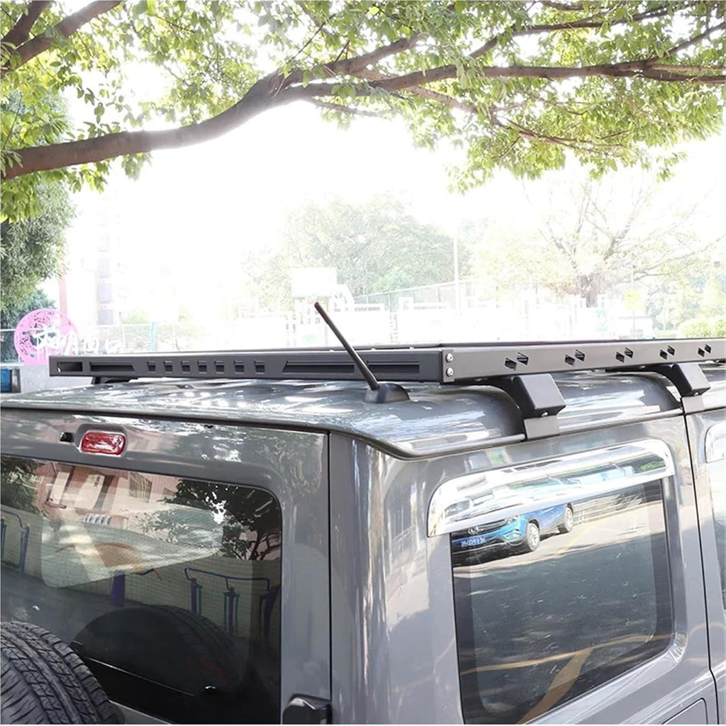 Roof Rack Car Top Luggage Cross Bar Rail Boxes Basket Quality WithLED Compatible with Suzuki Jimny JB64 Sierra JB74W 2019 2023(A lamp Holes)