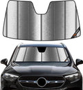 Pigenius Windshield Sun Shade for Mercedes-Benz GLE/GLS SUV 2020-2026 Front Window Sunshade - Metallic