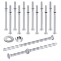 zonon 12 sets carriage bolt, silver, 1/2 x, main product view
