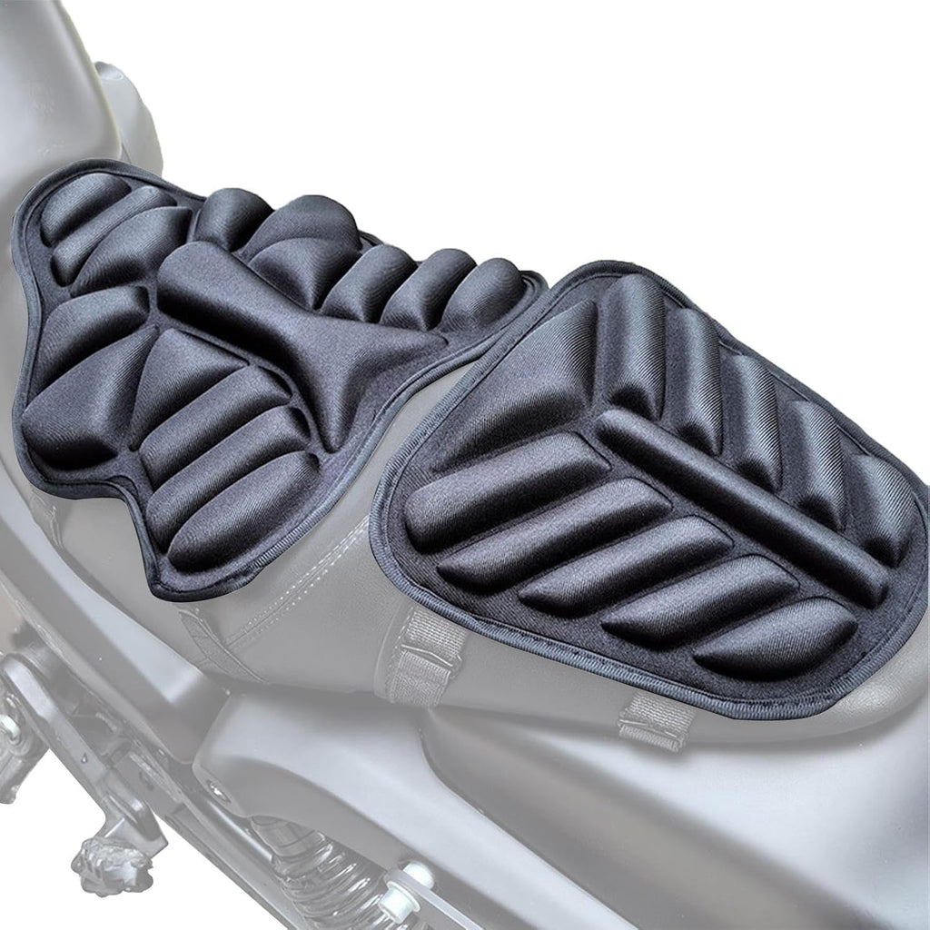 Motorcycle Seat Cushion for Harley Davidson Iron 883 2020-2022, Comfort Seat Cushion for Tailbone Pain Relief - Pressure Relief & Heat Dissipation for Long Rides,B/Double seat