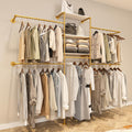 kakabb heavy duty gold pipe clothing rack, main product view
