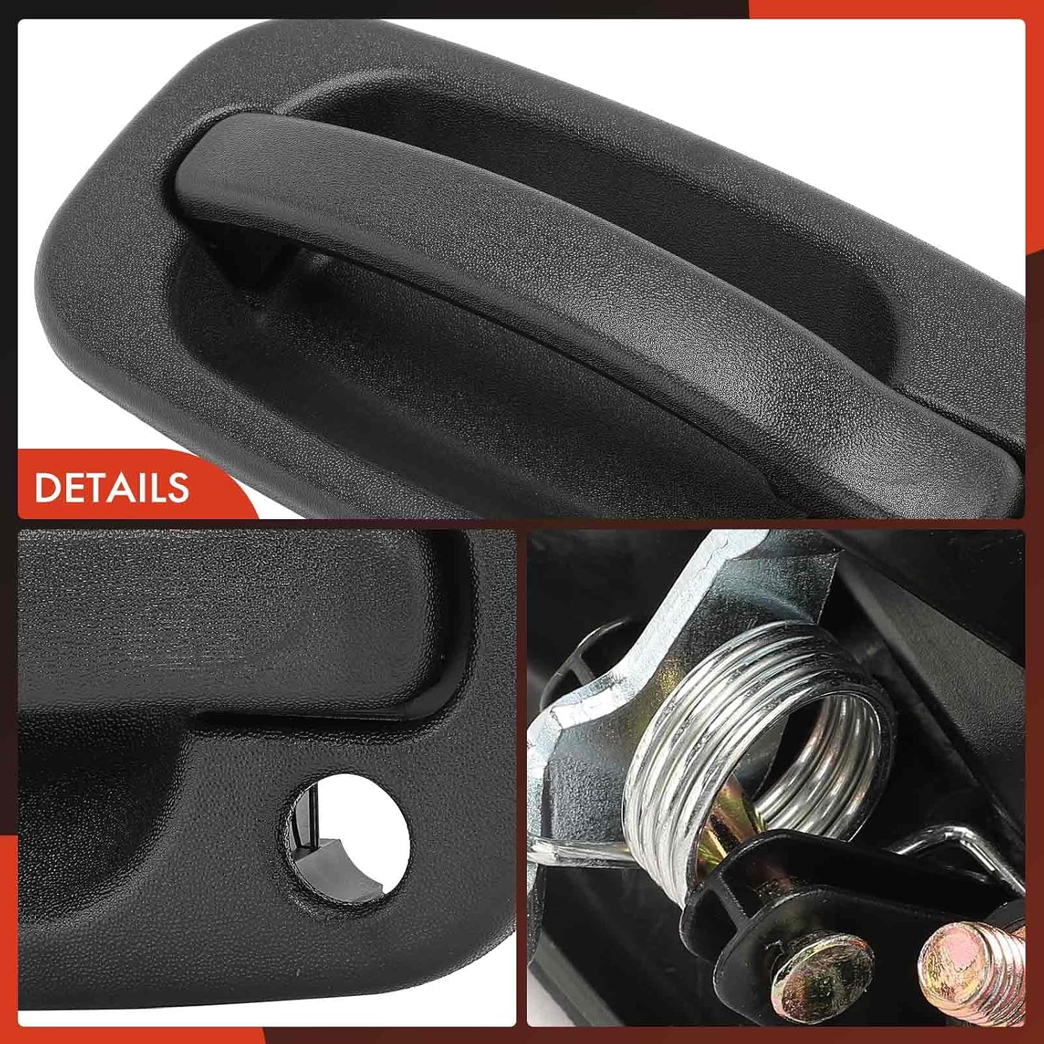 A-Premium - Exterior Door Handle with Keyhole - Front Left Driver Side - Compatible with Cadillac, Chevy & GMC Models - Silverado, Sierra, Tahoe, Suburban, Avalanche, Yukon - 99-07 - Replace# 15034985