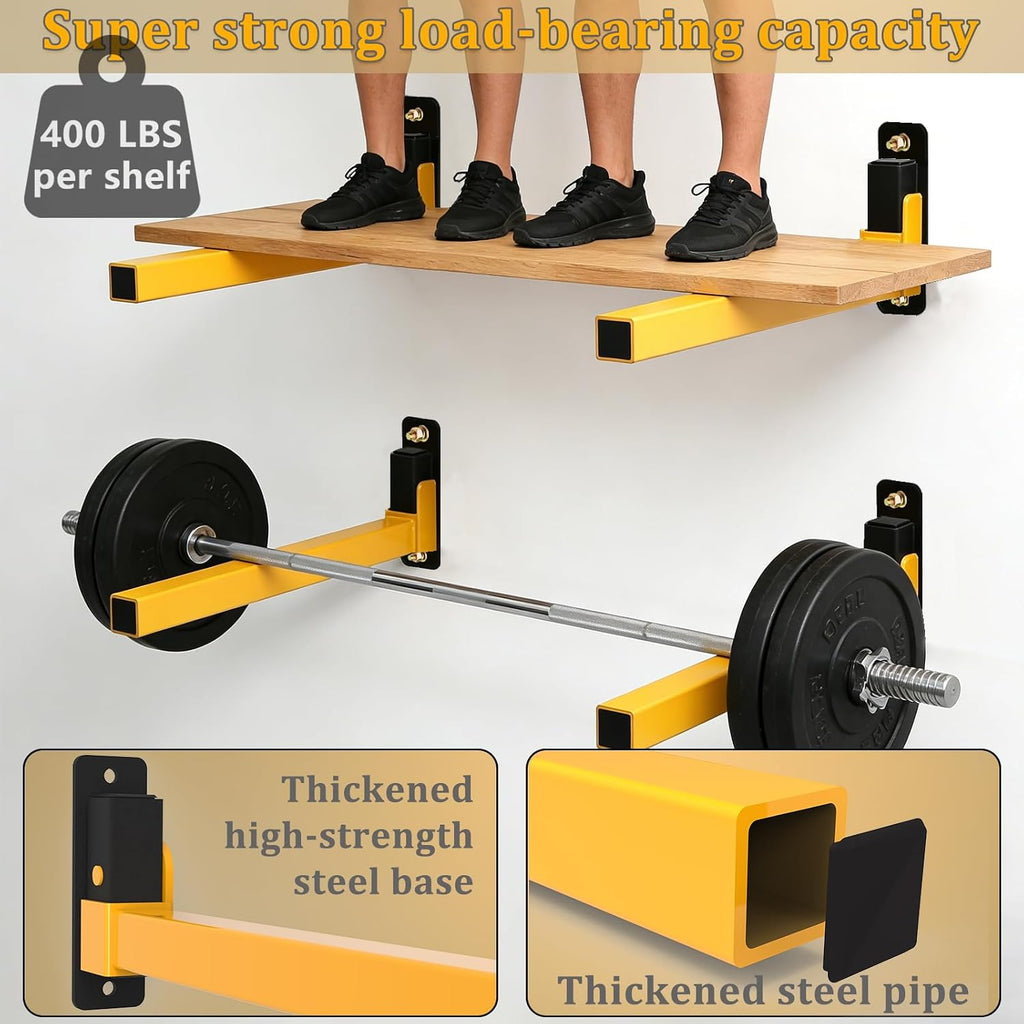 lumber storage rack heavy duty wall mount storage shown in use