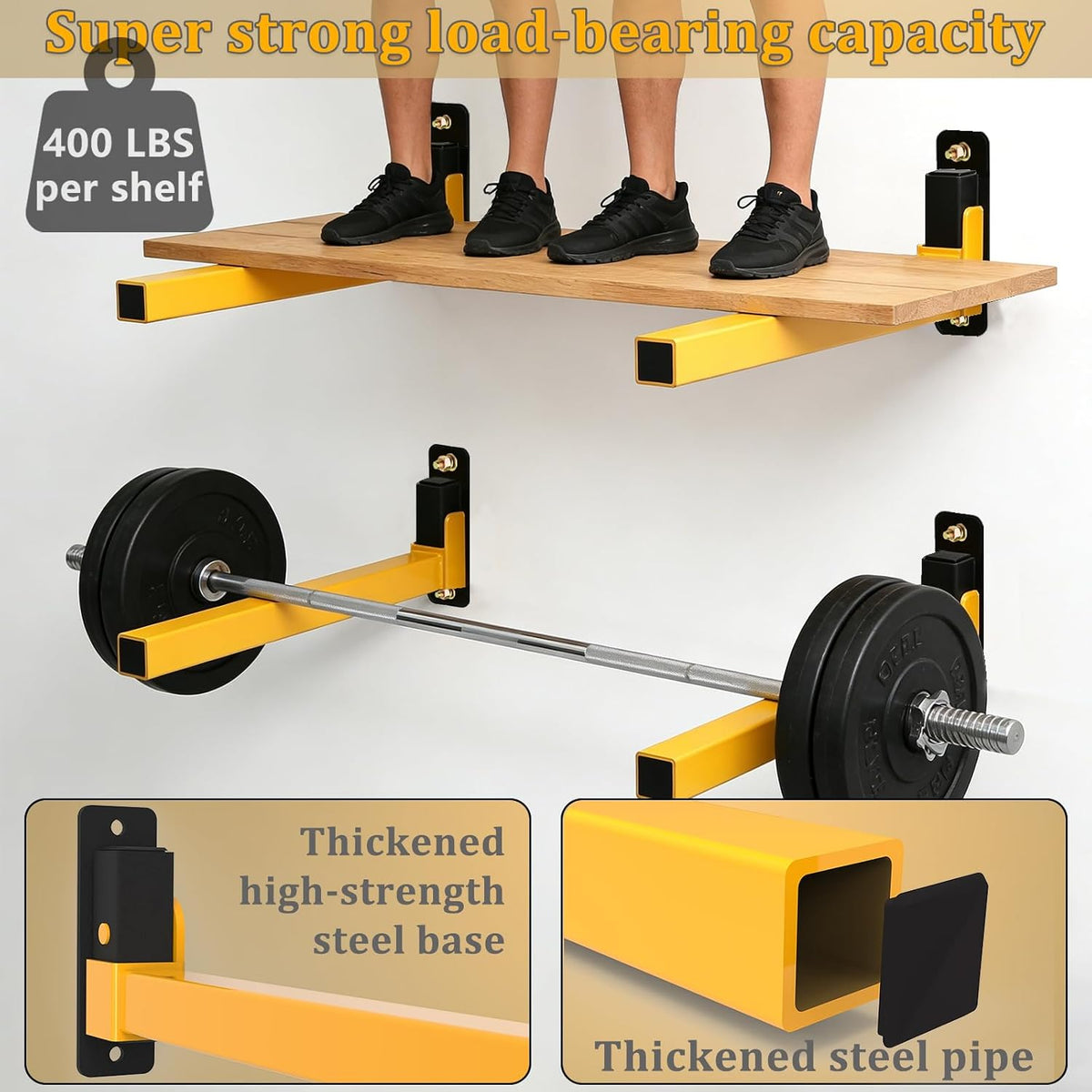 lumber storage rack heavy duty wall mount storage shown in use