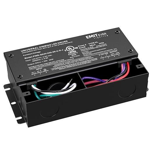 EMITEVER Dimmable Led Driver, 2 Packs 30W AC 110V-277V to DC 24V Transformer - Image 9
