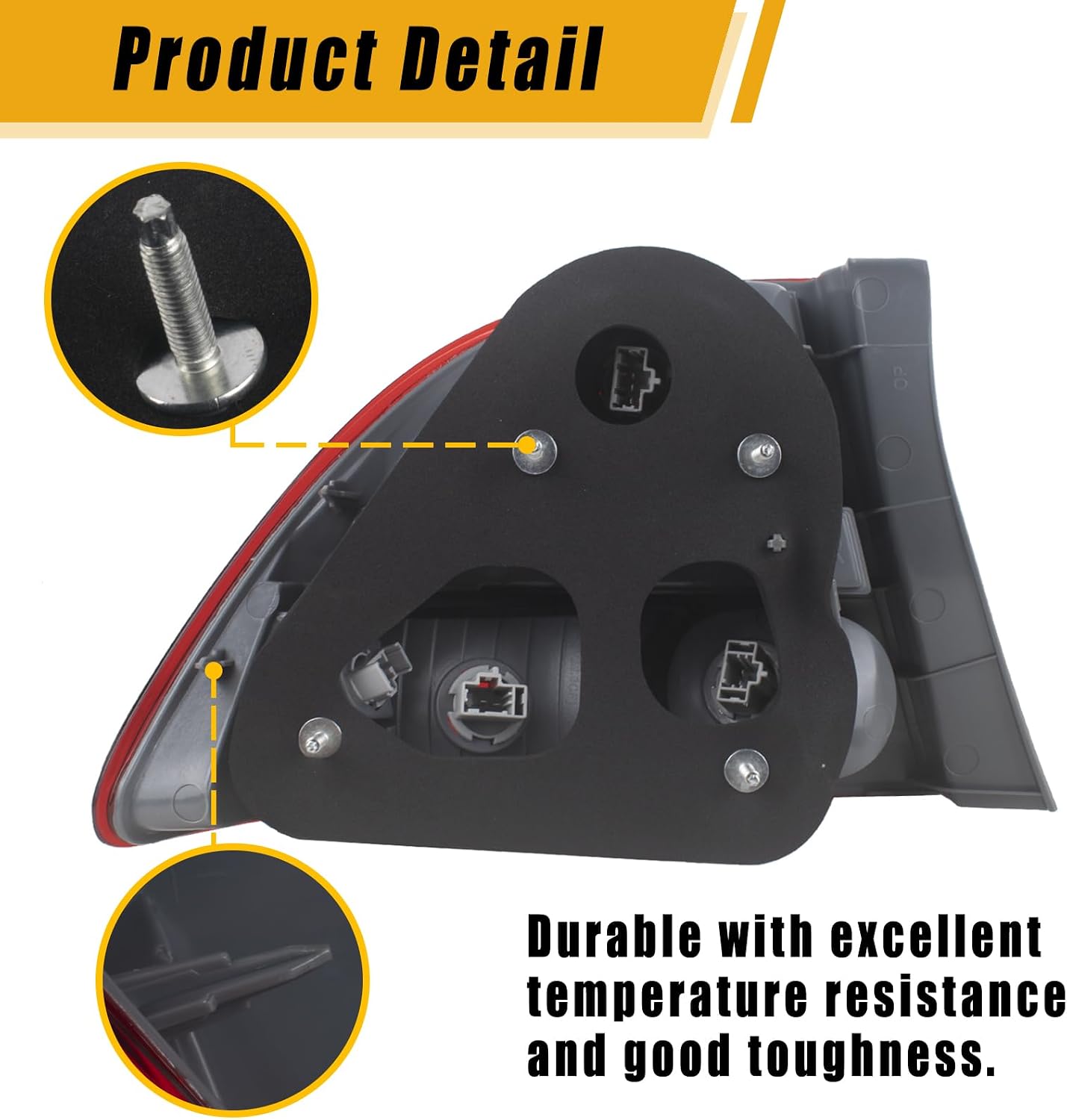 Boine Left Driver Side Tail Light Compatible With 2009 2010 2011 Honda Civic 4-Door Sedan Hybrid Rear Tail Lights Brake Lights 33551SNAA51 HO2818138 (Left Driver Side)
