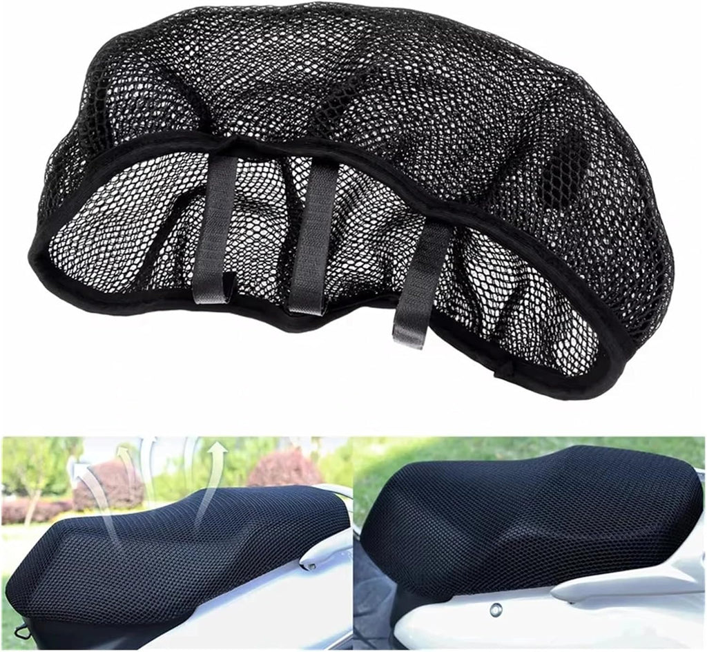 Universal Motorcycle 3D Seat Cushion Cover Net Heat Insulation Mesh Protector Anti-Slip S/M/L/XL/XXL/XXXL for Hon&da for Kawa&saki Seats Protectors