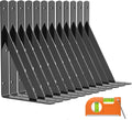 luckin 12-pack heavy duty shelf bracket, 10 inch, main product view