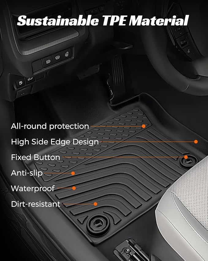 Floor Mats Cargo Liner for Toyota Prius 2023 2024 2025, All Weather Car Floor - Image 5