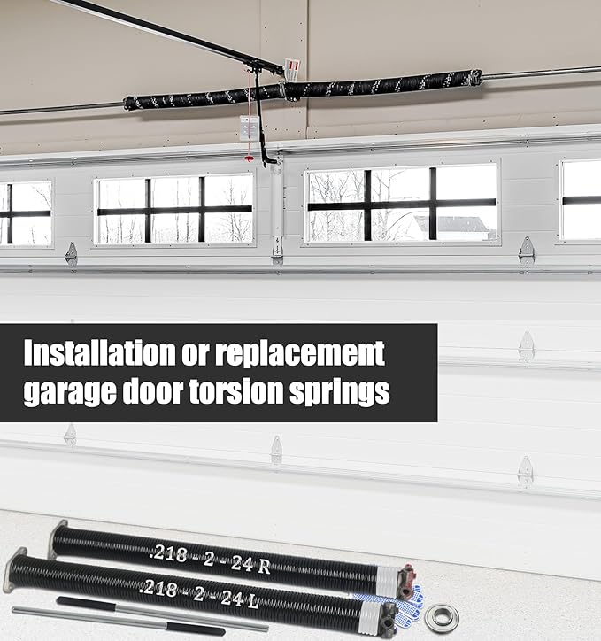 Garage Door Torsion Spring Set, Pair of 2" Electrophoresis Coated Garage Door - Image 7