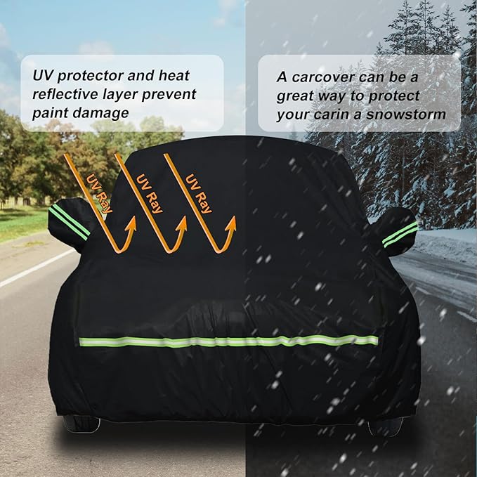 Waterproof Car Covers for 2021-2023 Hyundai Santa Cruz 210T Custom Outdoor - Image 5