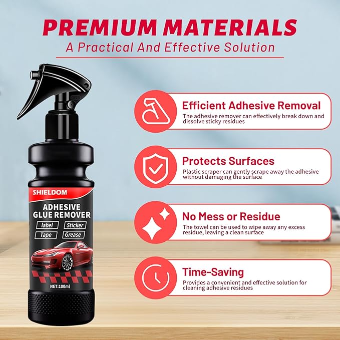 Adhesive Remover, Dissolve & Soften Adhesives on Car Glass & Paint, Easily - Image 3