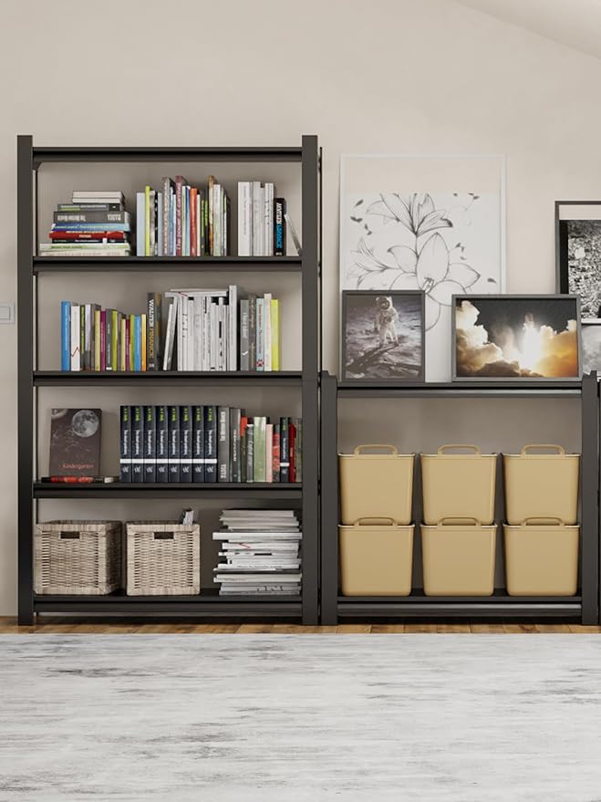 JHYKHG 48" W Storage Shelves, 5-Tier Heavy Duty Garage Shelving, Adjustable - Image 8