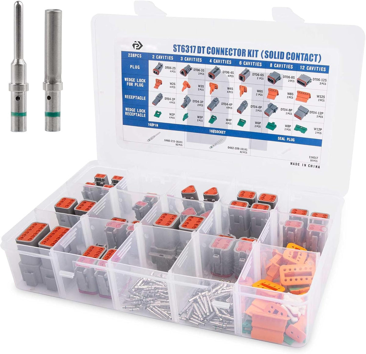 jrready 238pcs dt connector waterproofing kit, 2-12 pin, main product view
