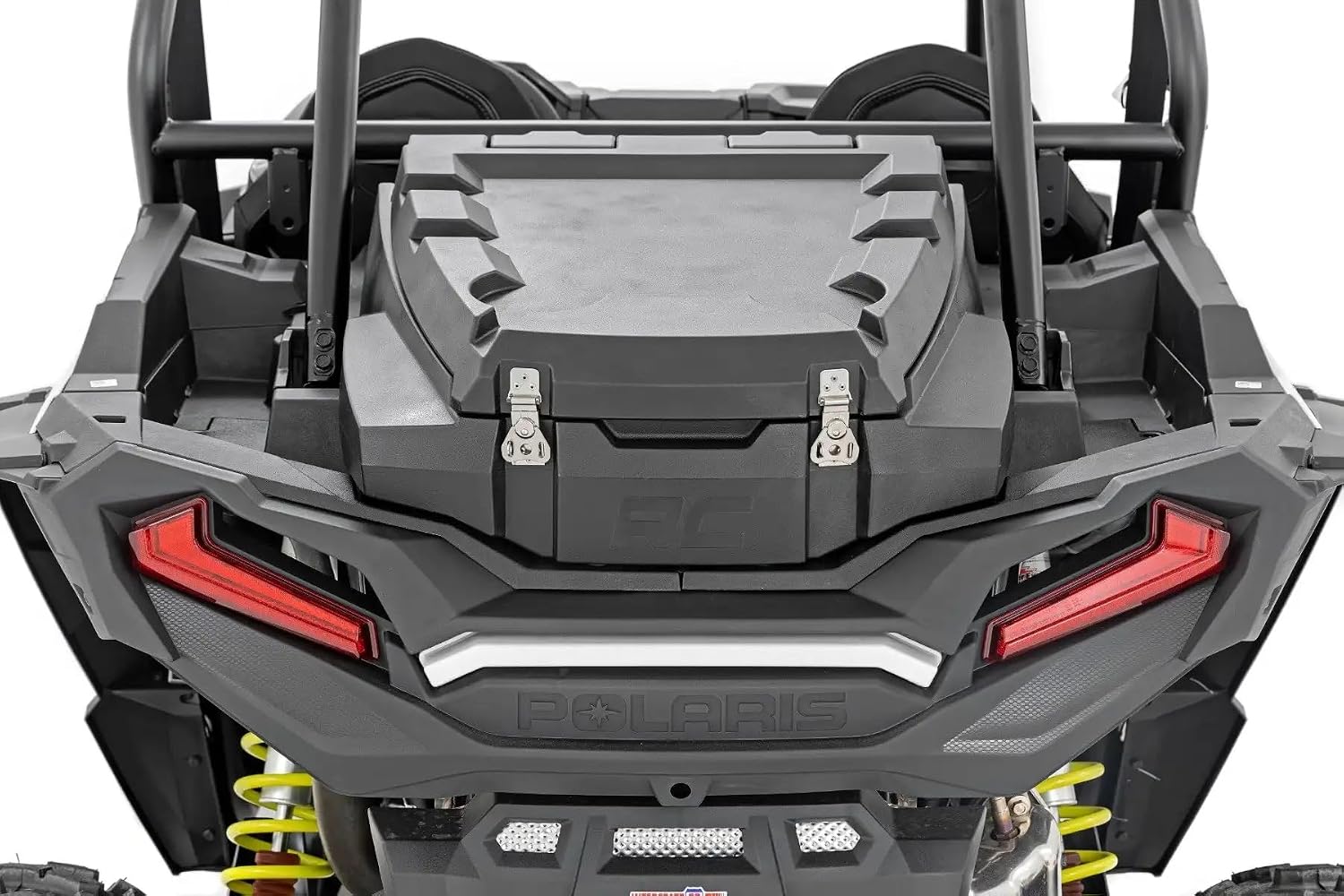 Rough Country Rear Bed Cargo Box for Polaris RZR XP 1000 (2 & 4-Seat Models) - 27-Gallon Storage Capacity, Watertight Seal, High-Impact UV-Resistant, Lockable Latches