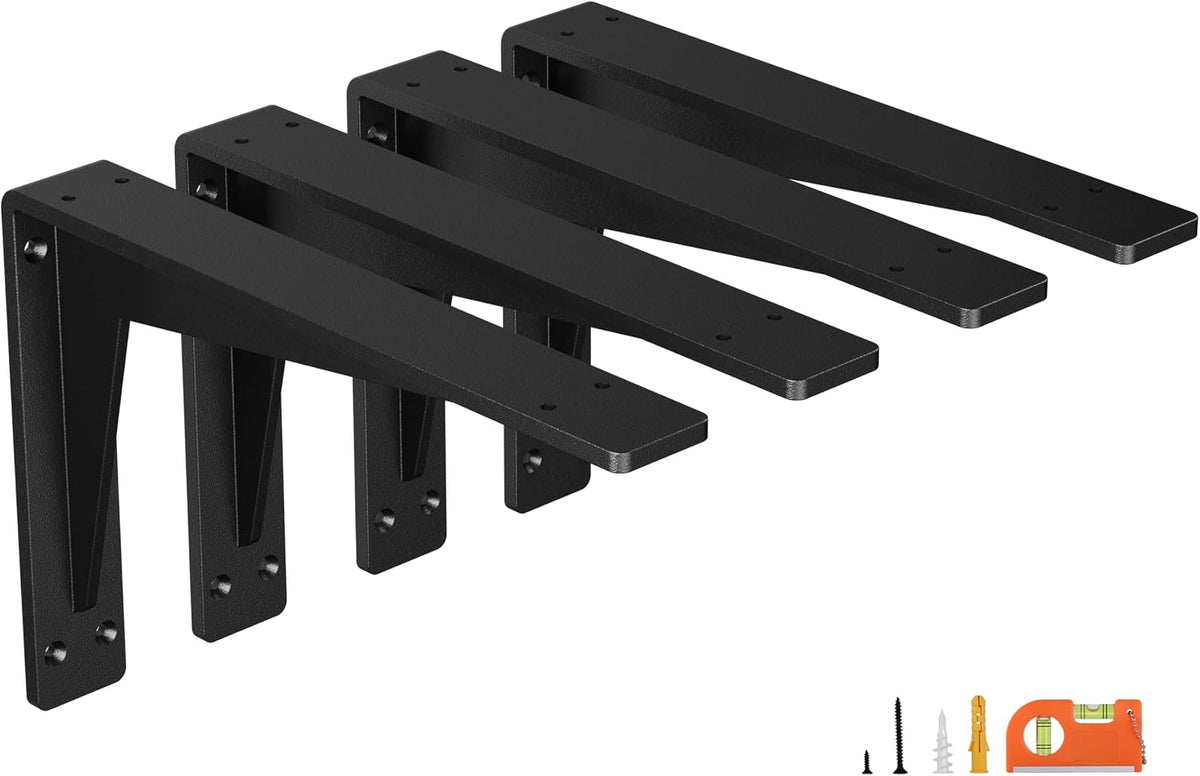 neodrop 4-pack 10 inch heavy duty shelf brackets, main product view