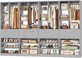 besiost closet system, 112"/9.3 ft closet organizer system, main product view