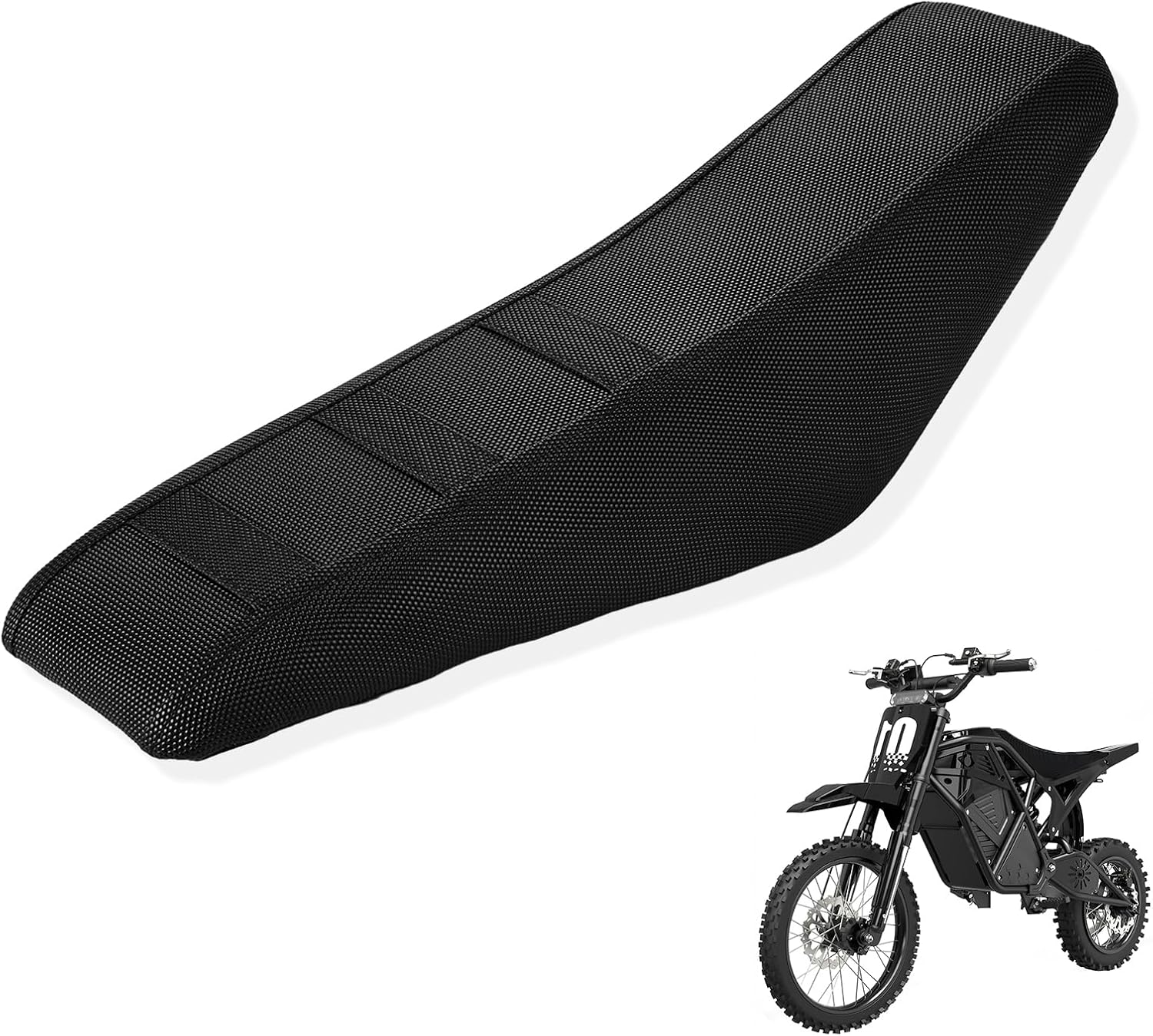 Seat Cover for Eskute Electric Dirt Bike, Anti-Slip Leather E-Bike Seat Protector for Eskute Nova Mini Electric Dirt Bike Off Road Black