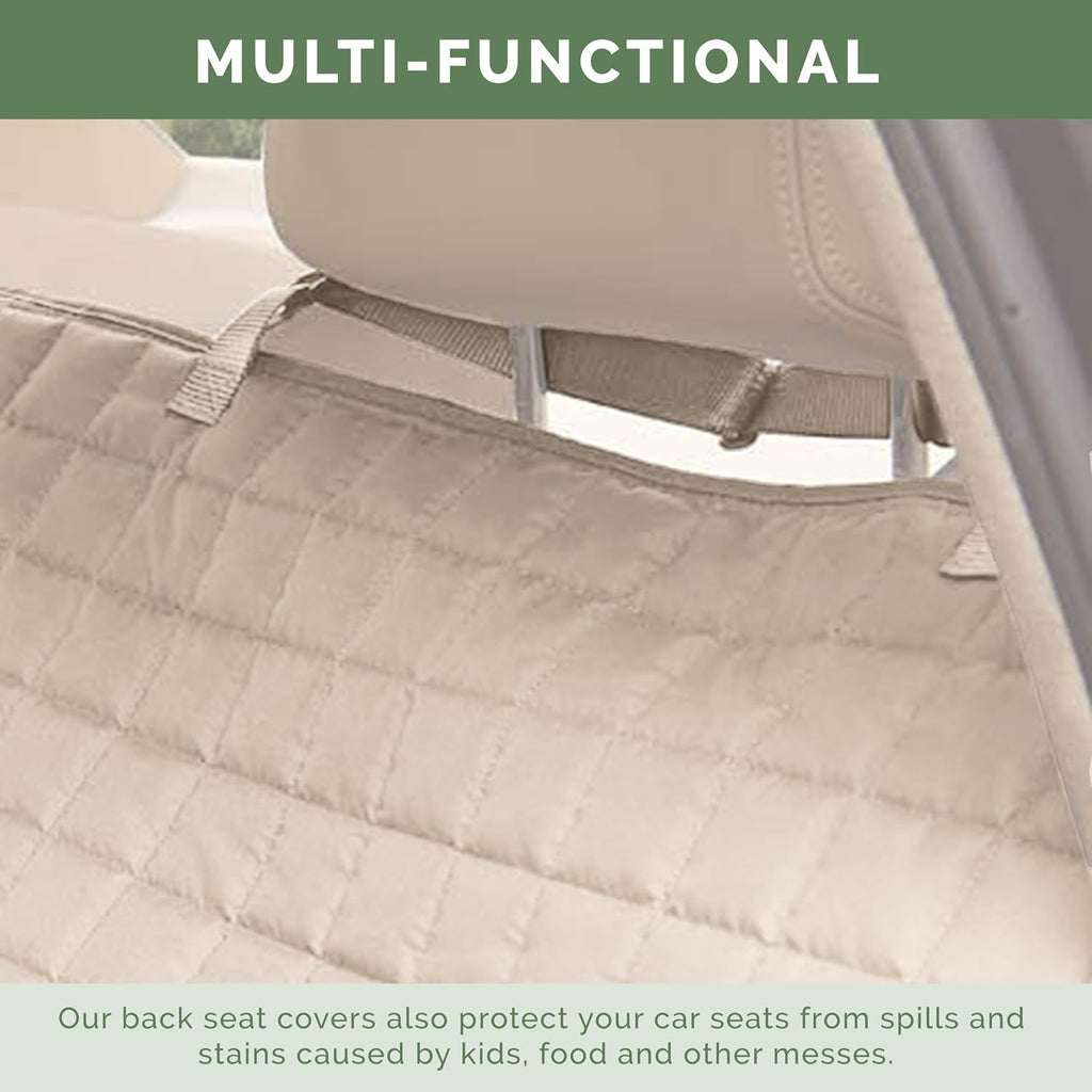 elegant comfort premium pet car seat cover for, close-up detail