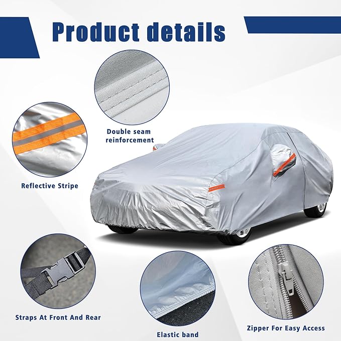 Kayme 6 Layers Car Cover Custom Fit - Image 3