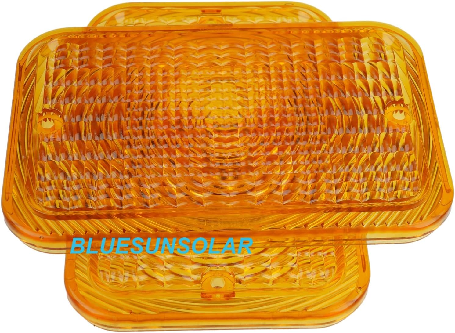 BLUESUNSOLAR 2X Amber Lens LVU18745 Tail Light Lens Replacement for John Deere Tractor 1023E 1025R 1026R 2025R 2027R 2032R 2038R 2305 2320 2520 2720 (2PCS-LVU18745)