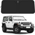 for Jeep Wrangler JL JLU 2018-2026 / Gladiator 2020-2026 Sunshade, Car Front Window Covers Sun Visor Protector, Foldable Blocks UV Rays Windshield Sun Shade for Jeep Wrangler Gladiator Accessories