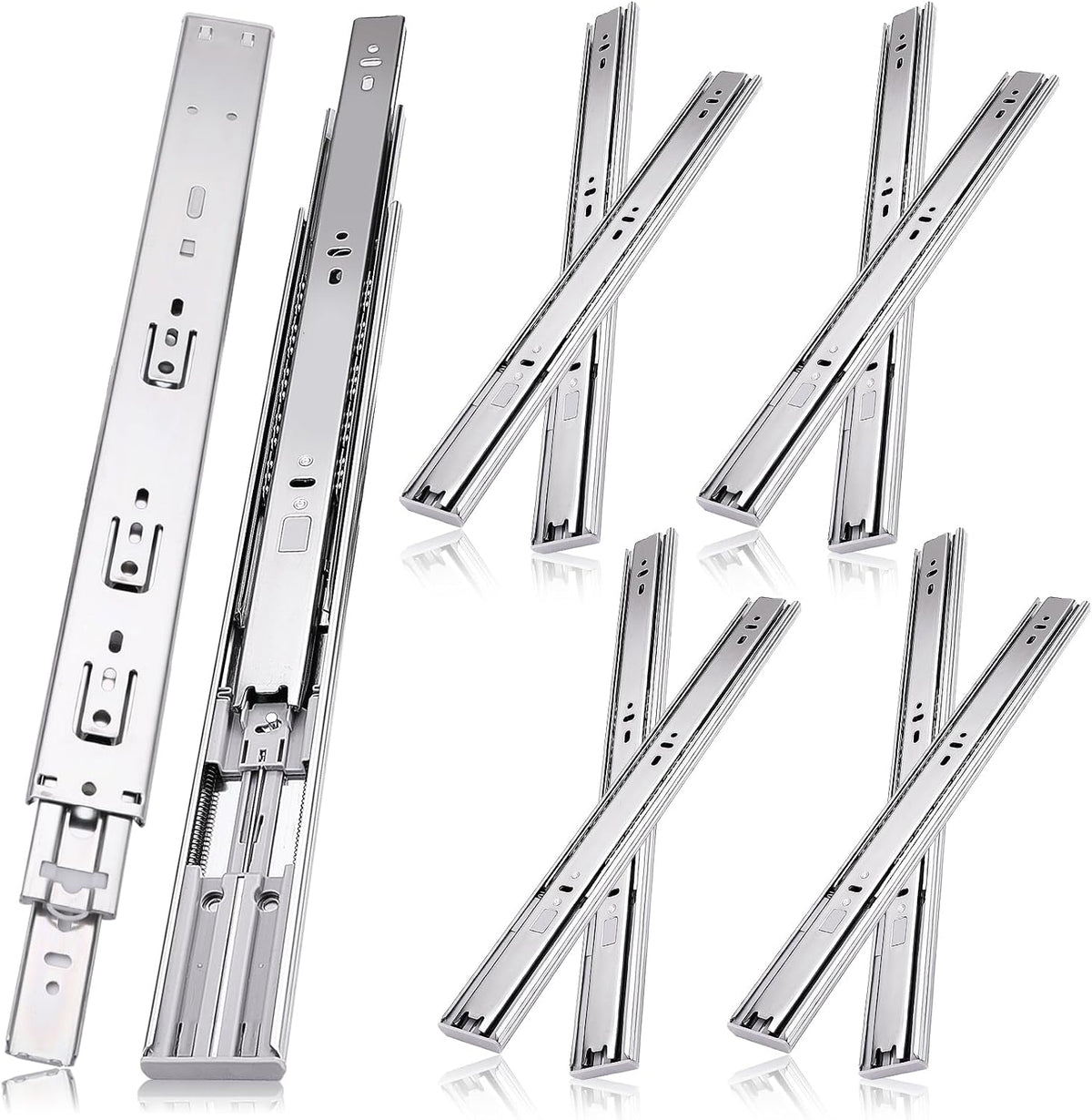 18 inch drawer slides 4 pairs (8pcs) soft, main product view