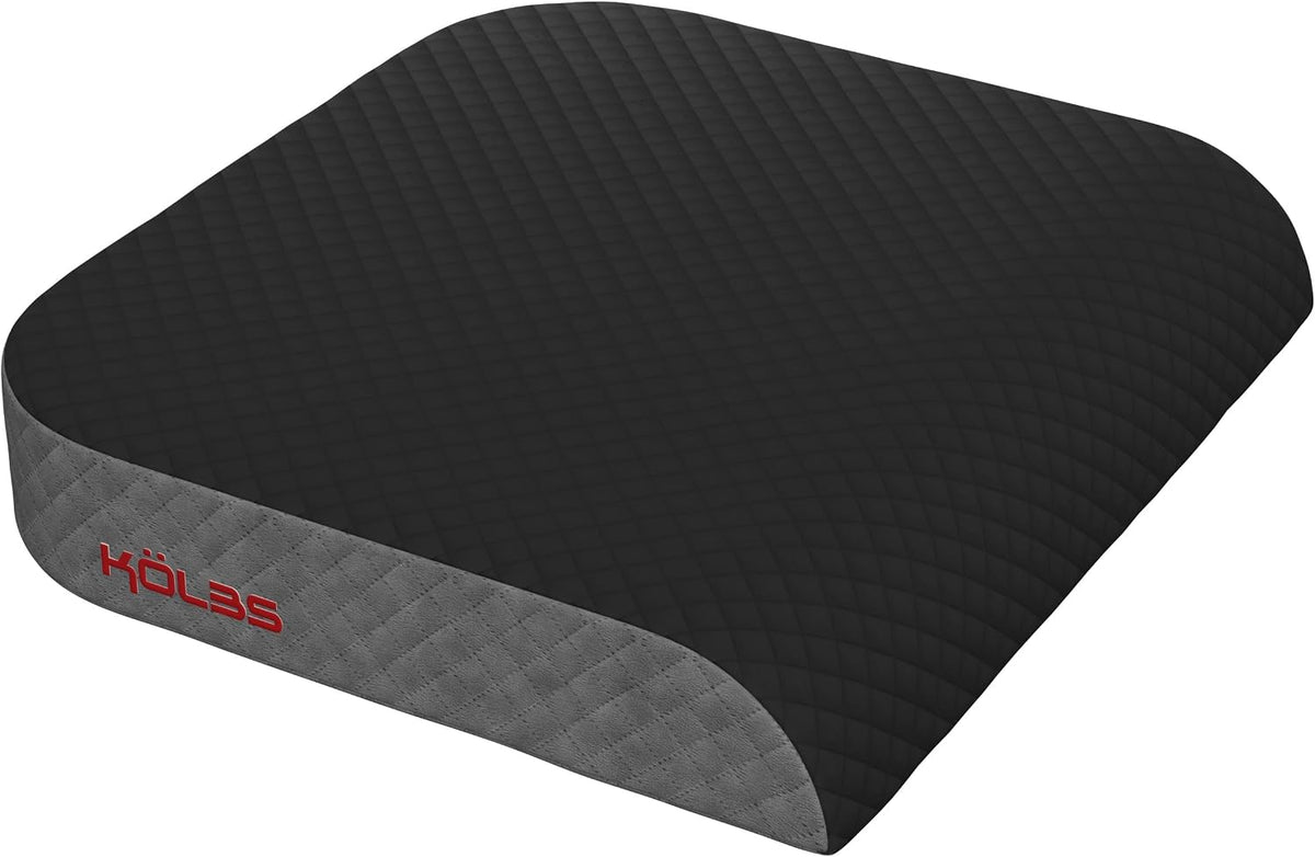 Kölbs Extra Large Seat Cushion, Stylish Plush Velvet Cover, X-Large Memory Foam