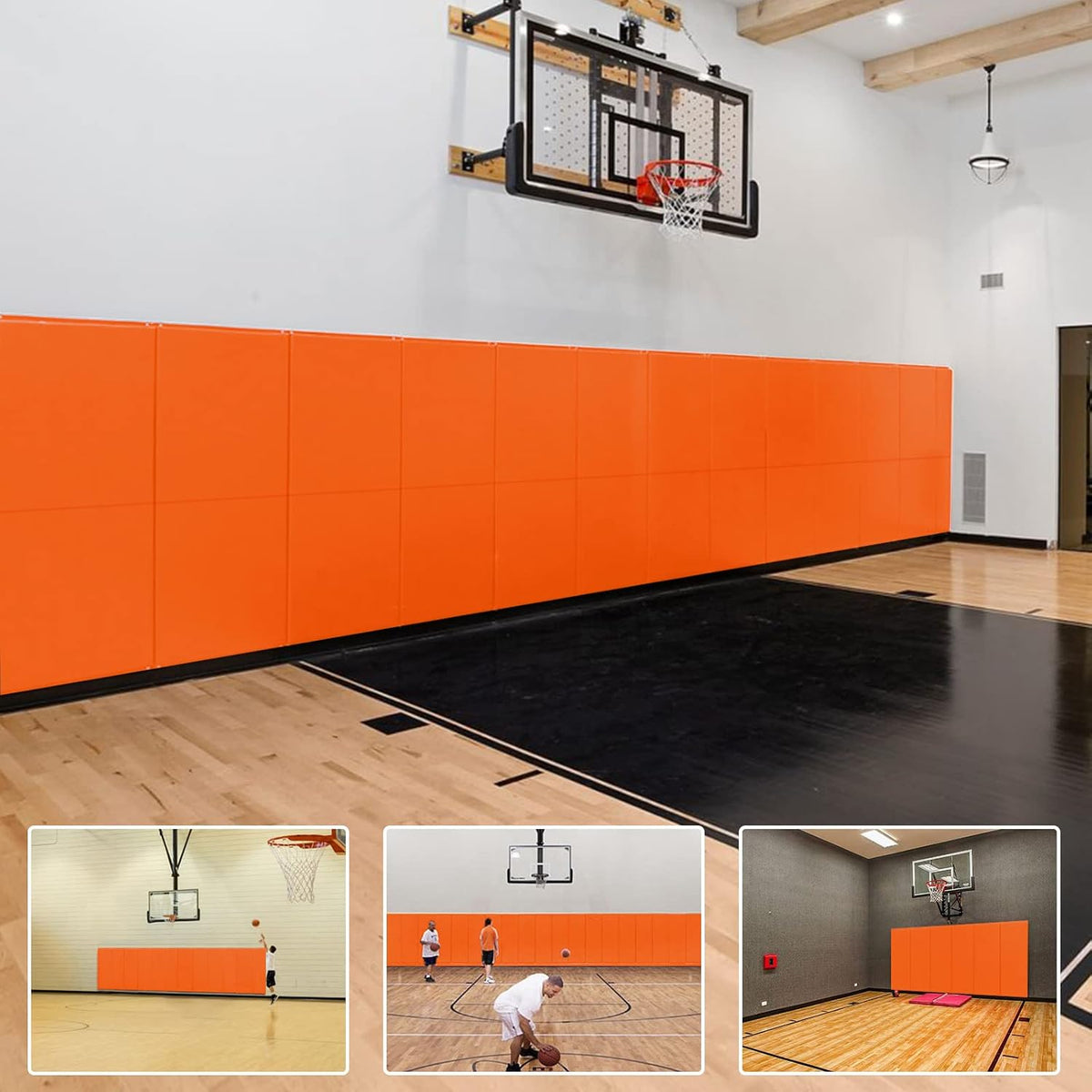PROGOAL 2"/4" Thick Foam Protection Wall Pad，Gym Basketball-Court