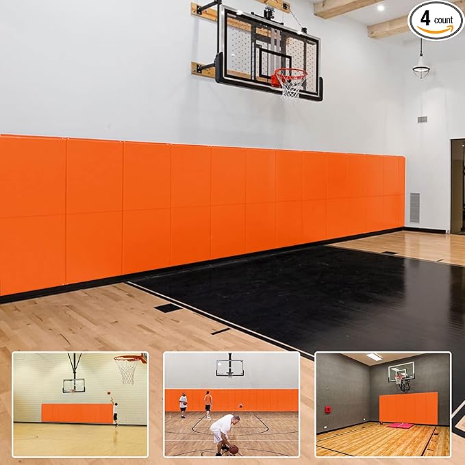 PROGOAL 2"/4" Thick Foam Protection Wall Pad，Gym Basketball-Court by PROGOAL