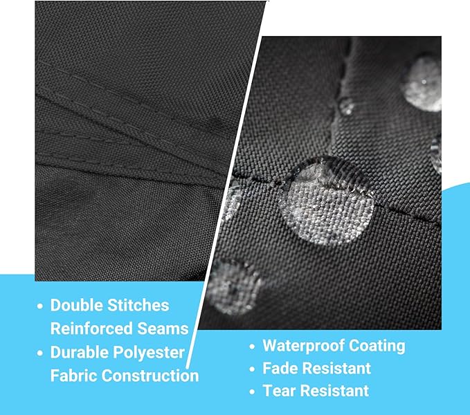 Deluxe Motorcycle Cover, Waterproof All Weather Outdoor Protection Universal - Image 4