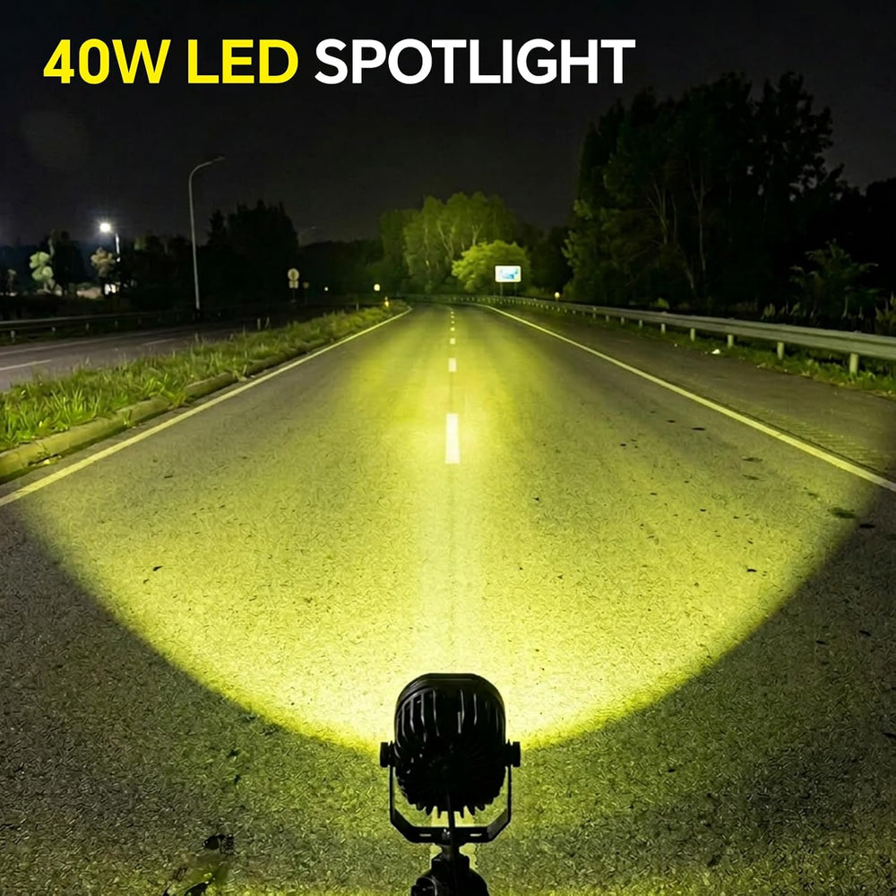 Motorcycle Driving Lights White LED Pods Lights 3’’ 40W LED Spotlights