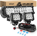 nilight 12 inch 72w spot flood combo led, main product view