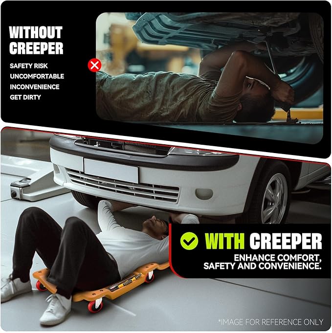 Auto Dynasty 36 Inches Mechanic Creeper, Automotive Garage Repair Low Profile - Image 6