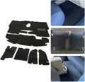 Kojem Full Set Carpet Kit Floor Liner Compatible with 1997-2006 Jeep Wrangler TJ Interior Floor Rug Mat Carpet Pad Black 6PCS