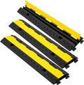 2 Channel 3 Pack Cable Protector Ramp Traffic Wire and Hose Ramp Cord Cover