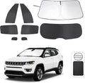 TINGLU Window Shades for Jeep Compass 2017-2024 Accessorie Car Side Full