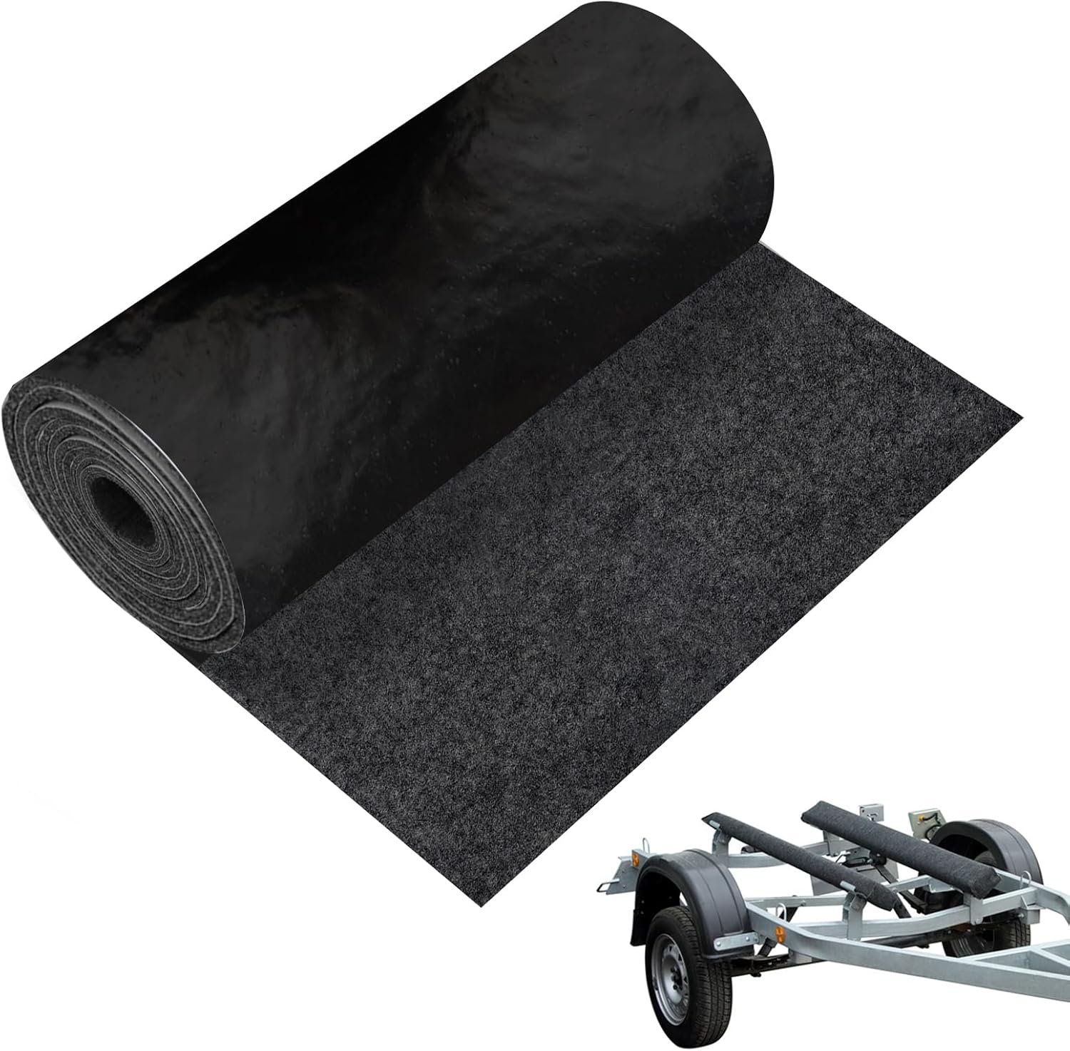 Boat Trailer Bunk Carpet, 12Inch x 13Ft Marine Carpet for Boats, Waterproof Trailer Boat Bunk Padding Mat for Boat Trailers Jet Ski Ramp Garage Dock