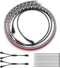 DITRIO 2pcs 3-Feet Underglow RGB Neon LED Light Strips DC 12V for Motorcycles Trikes Trailers Golf Carts ATVs UTVs (Only for InfiColors Series)