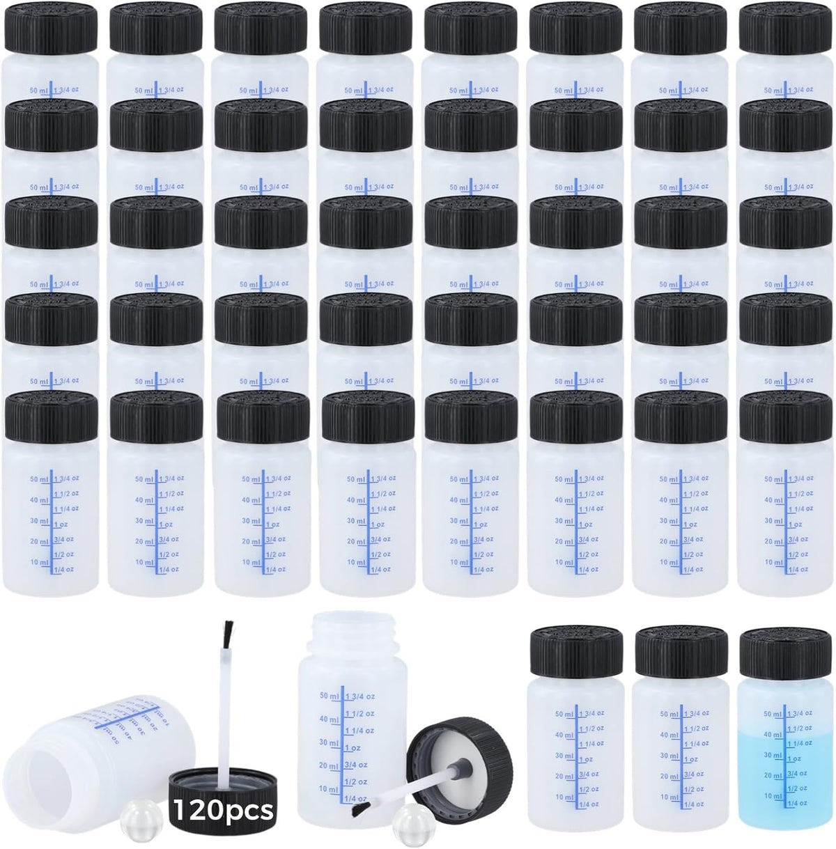 120 Pcs 2 Oz Touch Up Paint Container