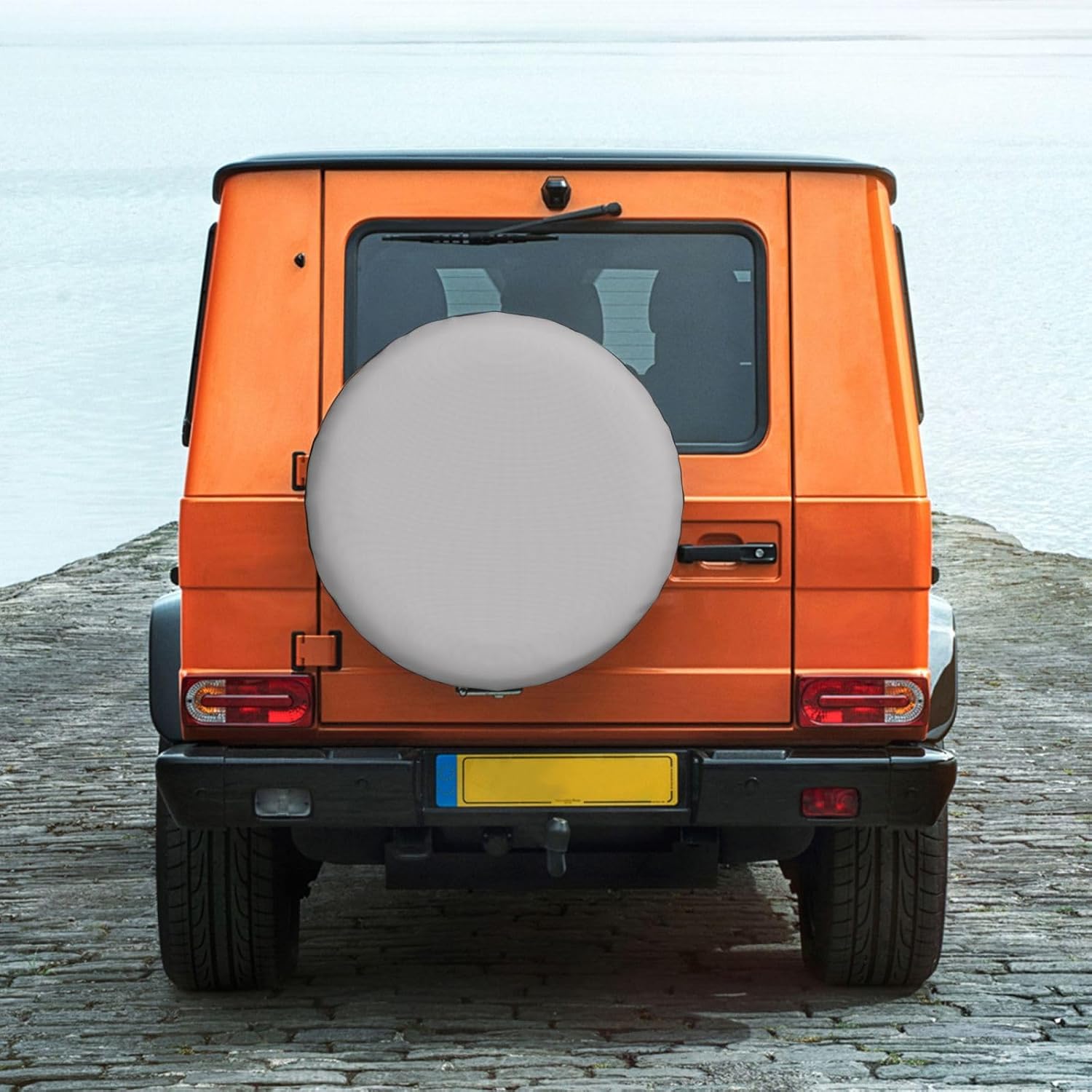 Silver Color Print Universal Spare Tire Cover for RV, Jeep | Wheel Protector Fits Rv, Trailer, Jeep, Shield Tires From Sun, Dirt And Rain For Outdoor Storage