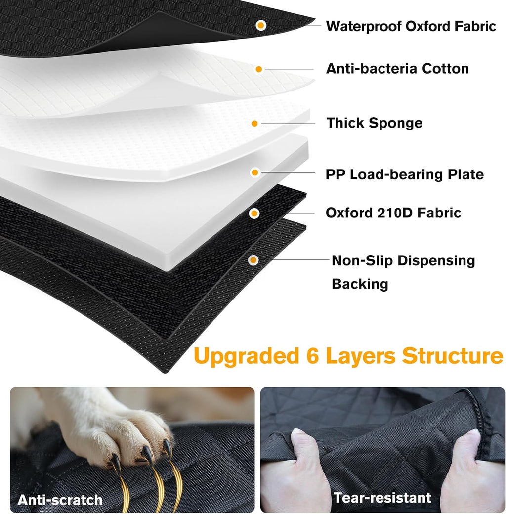 peticon dog car seat cover for back seat, view 9