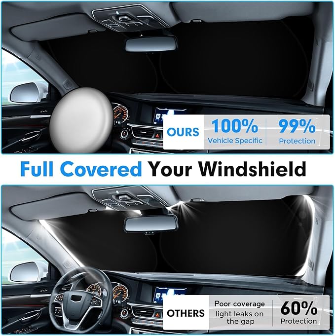 KUST Windshield Sun Shade Custom Fit - Image 4