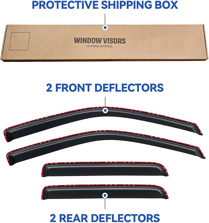 in-Channel Window Visors Rain Guards Shield - Image 5