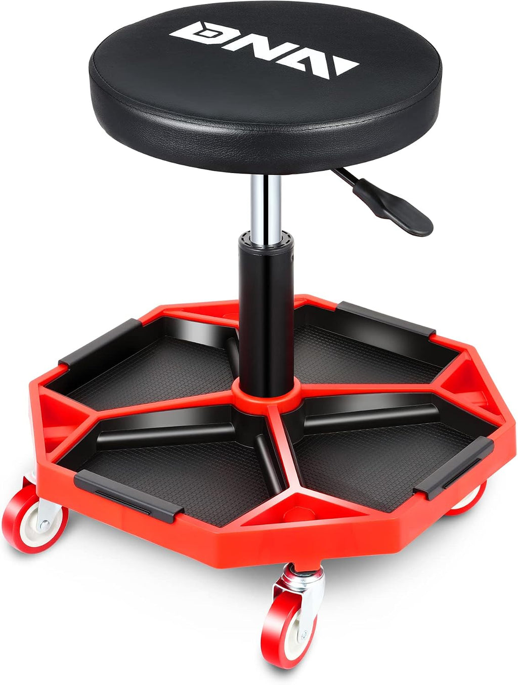 DNA MOTORING TOOLS-00253 Adjustable Height Pneumatic Garage Seat Rolling