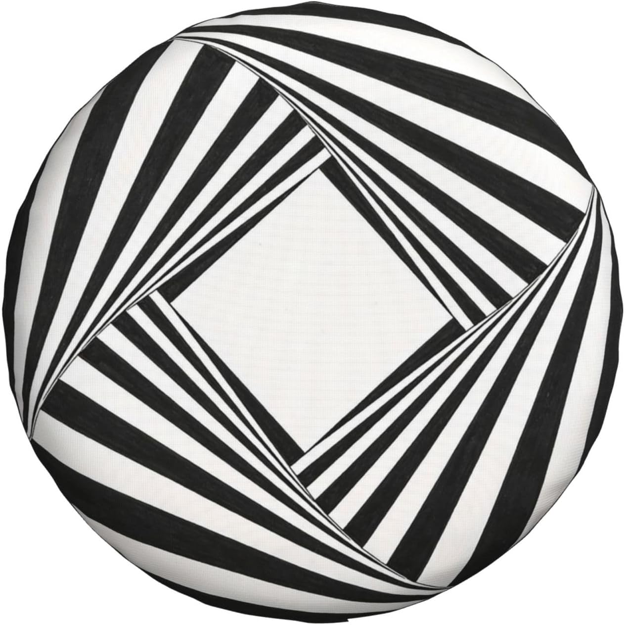 Abstract Black and White Elements Print Universal Spare Tire Cover for Jeep | Wheel Protector Fits Rv, Trailer, Jeep, Shield Tires From Sun, Dirt And Rain For Outdoor Storage