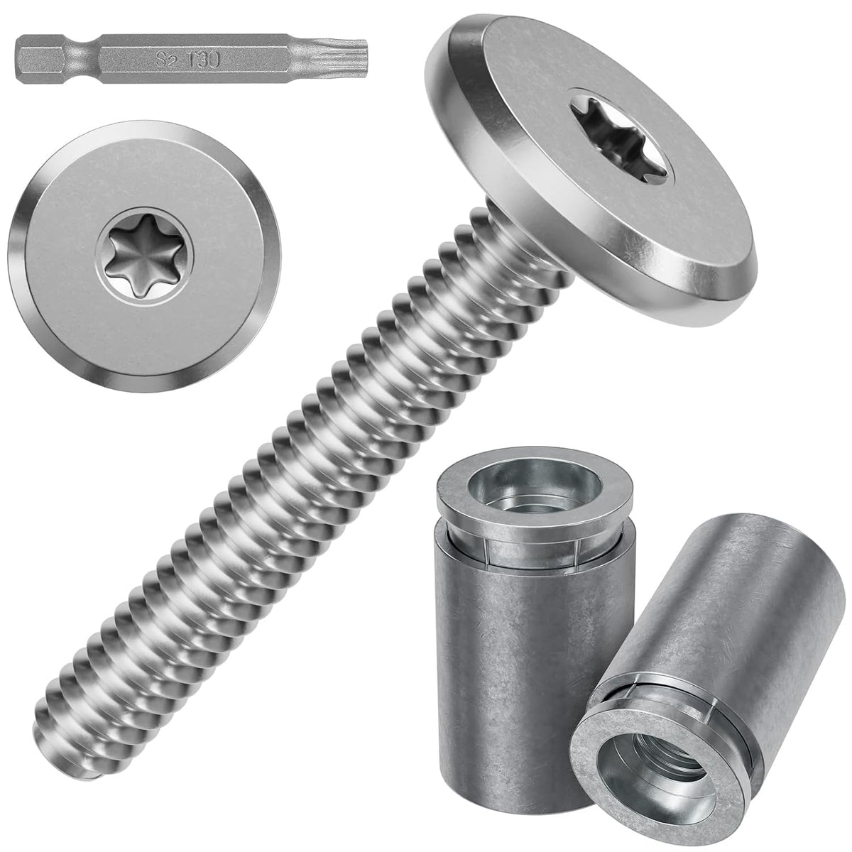 hurricane sidewalk bolt and anchor kit stainless steel, main product view