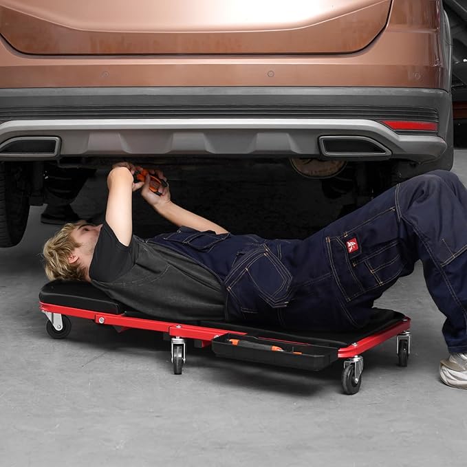 VEVOR Foldable Z Garage Creeper, 36 in, 300 lbs Load Capacity Rolling Folding - Image 8